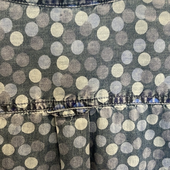 Men’s Jackthreads Size Small Cotton Blue Polka Dot Short Sleeve Button Up Shirt - Picture 5 of 5